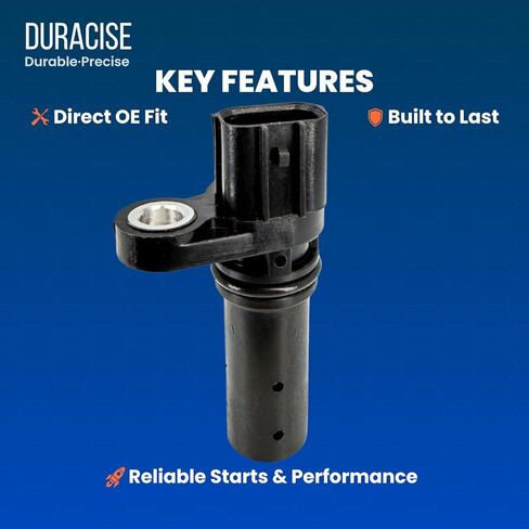 DURACISE Crankshaft Position Sensor Fits 2003-2007 Honda Accord 2.4L, 2006-2011 Civic 1.8L, 2003-2011 Element 2.4L, 2006-2008 Fit 1.5L & 2007-2013 Acura RDX 3.5L, 2004-2008 TSX 2.4L, OEM 37500-RAA-A01 in Kuwait