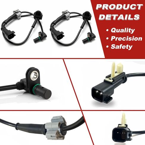 ABS Wheel Speed Sensor 2Pcs: Front Left & Right Compatible with Chevrolet 2014-2019 Silverado 1500 V6 4.3L V8 5.3L V8 6.2L, GMC 2014-2019 Sierra 1500 V8 5.3L V8 6.2L,Cadillac 2015 Escalade ESV V8 6.2L in Kuwait