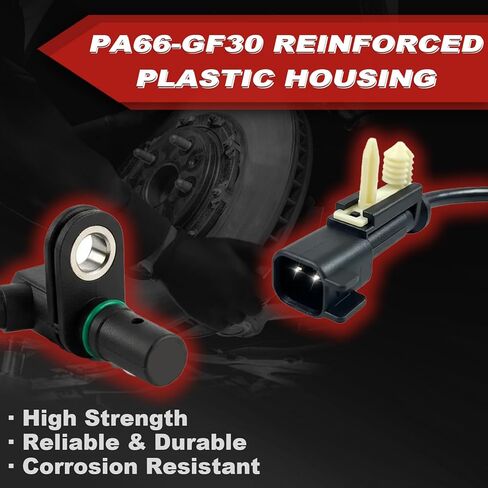 ABS Wheel Speed Sensor 2Pcs: Front Left & Right Compatible with Chevrolet 2014-2019 Silverado 1500 V6 4.3L V8 5.3L V8 6.2L, GMC 2014-2019 Sierra 1500 V8 5.3L V8 6.2L,Cadillac 2015 Escalade ESV V8 6.2L in Kuwait