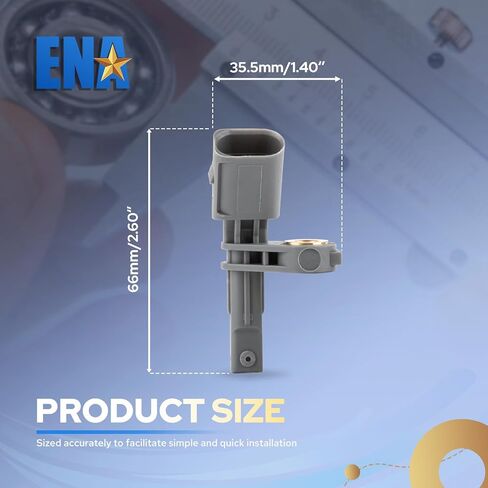 مستشعر سرعة العجلات الأمامية اليمنى أو الخلفية اليمنى من ENA ALS1312 متوافق مع Audi Porsche VW Volkswagen A3 Q3 Quattro Q7 TTS Quattro 1.4L 1.8L 2.0L l4 V6 2003-2025 بديل لمجموعة 7L0927808A من 1 in Kuwait