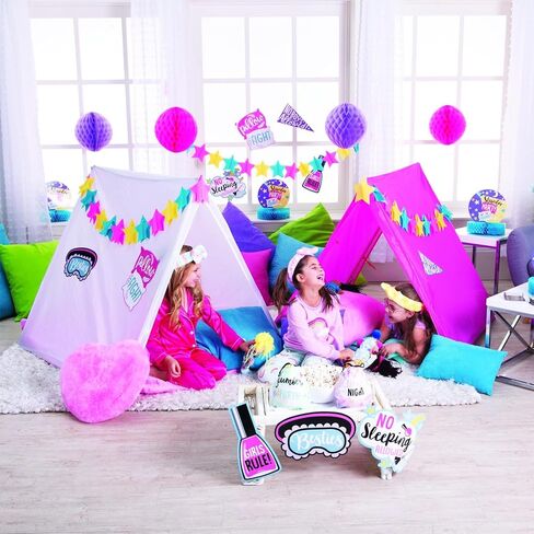 Fun Express Kids Tent Indoor Play Tent for Kids - Premium 45" x 40" White Playhouse for Toddler Girls Bedroom Decor | Perfect Slumber Party Supplies Reading Nook & Fort Building Activities in Kuwait