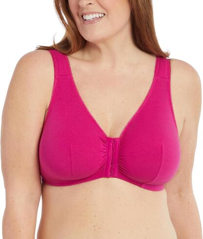Women's Plus Size Meryl Cotton Front-Close Wireless Bra - 46 A/B, Wistful Mauve Purple in Kuwait
