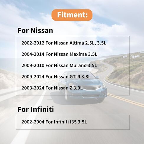غطاء محرك مشعب السحب بولت برغي غطاء المحرك مسامير لولبية متوافقة مع Nissan Altima 2.5L 3.5L 2002-2012 Maxima 2004-2014 Murano GT-R يستبدل 16122-5Y700، 16122-5Y71A in Kuwait