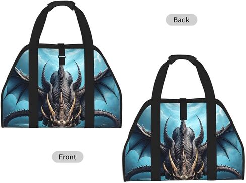 Flying Dragon Firewood Carrier Bag-Heavy Duty Canvas Log Tote, Waterproof Wood Hauler With Padded Handles in Kuwait