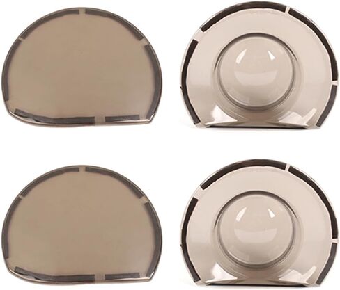 Voodonala Front Headlight Cover Trim Compatible with Dodge Challenger Exterior Accessories 2015-2024, Smoked Black in Kuwait