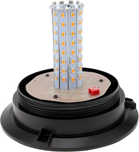 قطعتان من أضواء LED الكهرمانية القوية، 12-48 فولت تحذير أضواء وامضة للطوارئ، 3 أوضاع مقاومة للماء وامض أضواء تحذير السلامة للشاحنات والسيارات والحافلات والجرارات والجزازة وATV وعربات الجولف وUTV in Kuwait