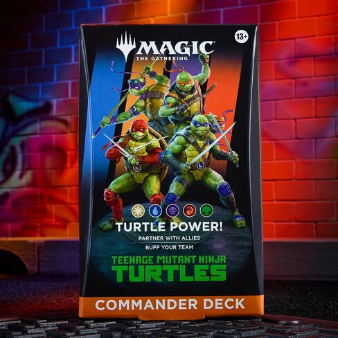 Magic: The Gathering | Teenage Mutant Ninja Turtles - Commander Deck - Turtle Power! | Collectible Trading Card Game in Kuwait