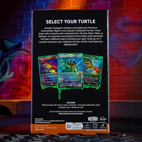 Magic: The Gathering | Teenage Mutant Ninja Turtles - Commander Deck - Turtle Power! | Collectible Trading Card Game in Kuwait