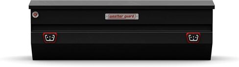 WEATHER GUARD 635-5-04 صندوق أدوات الشاحنة الفولاذي متعدد الأغراض، يناسب الشاحنات كاملة الحجم، سعة تخزين 10.0 قدم مكعب (أسود لامع) in Kuwait