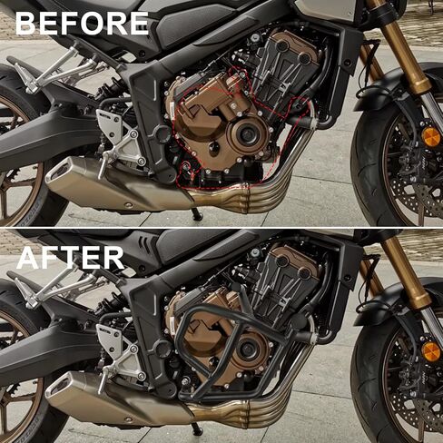 Motorcycle Engine Guard Highway Crash Bar Compatible with Honda CB650R E-Clutch 2024 2025 2026 Bumper Gas Tank Falling Protector in Kuwait
