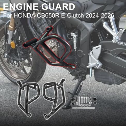 Motorcycle Engine Guard Highway Crash Bar Compatible with Honda CB650R E-Clutch 2024 2025 2026 Bumper Gas Tank Falling Protector in Kuwait