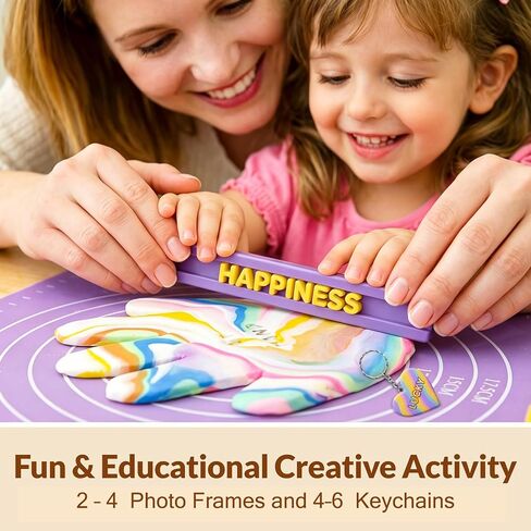 Clay Handprint Casting Kit for Family Crafts – Oven Bake Polymer Clay Arts & Crafts, DIY Handprint Keepsake Frame for Kids Teens & Adults, Creative Projects for Everyone Gifts from Children Ages 8-12 in Kuwait
