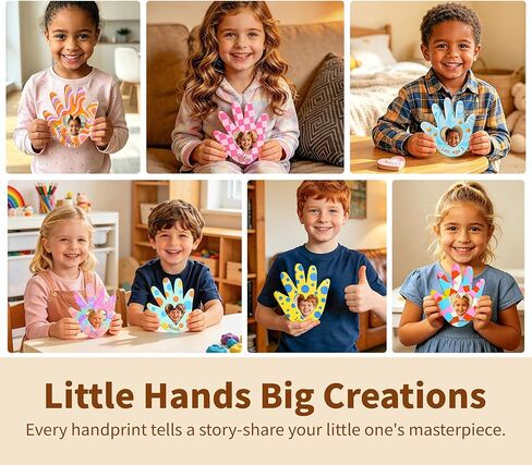 Clay Handprint Casting Kit for Family Crafts – Oven Bake Polymer Clay Arts & Crafts, DIY Handprint Keepsake Frame for Kids Teens & Adults, Creative Projects for Everyone Gifts from Children Ages 8-12 in Kuwait