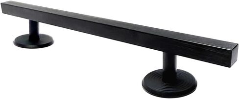 10" Fingerboard Rail – Aluminum Alloy Obstacle with Stabilizing Discs & Non-Slip Base for DIY Skateparks, Cityscapes & Mini Ramp Builders (Black) in Kuwait