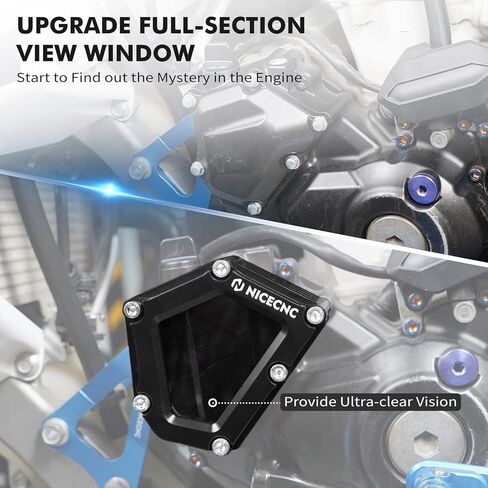 NICECNC Oil Cover Crankcase Guard Compatible with Yamaha YFZ450R 2009 2010 2011 2012 2013-2023, YFZ450RSE 2009-2019 2020 2021 2022 2023 Black in Kuwait
