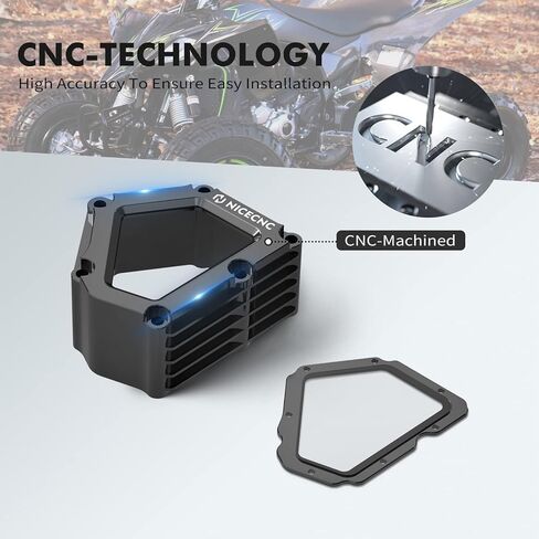 NICECNC Oil Cover Crankcase Guard Compatible with Yamaha YFZ450R 2009 2010 2011 2012 2013-2023, YFZ450RSE 2009-2019 2020 2021 2022 2023 Black in Kuwait
