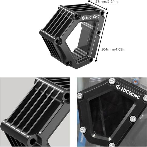 NICECNC Oil Cover Crankcase Guard Compatible with Yamaha YFZ450R 2009 2010 2011 2012 2013-2023, YFZ450RSE 2009-2019 2020 2021 2022 2023 Black in Kuwait