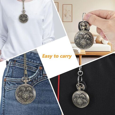 DND Dice Set, 8Pcs Polyhedral Metal Dice Set for Dungeons and Dragons with Pocket Watch Case, Mini DND Dices, Antique Gold in Kuwait