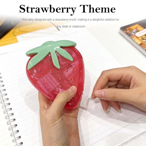 Strawberry Mini School Supplies Kit - 9-Piece Stationery Set for Students, Office, and Journaling Tools in Kuwait