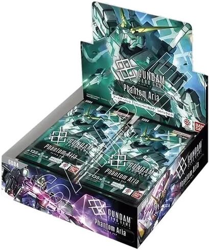 Gundam Card Game GD04 Phantom Aria Booster Display Box ENG - TCG بطاقات إنجليزية بالإضافة إلى 100 Pyn Sleeves BaruZcard in Kuwait