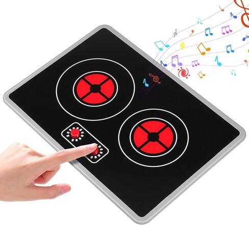 ألعاب ألعاب المطبخ من جارنيك - موقد مزدوج التظاهر، ضوء وصوت واقعيين، يعمل مع إكسسوارات المطبخ والأواني، وأدوات التطوير. لعبة الطبخ للأطفال الصغار الأولاد والبنات من سن 3 سنوات فما فوق in Kuwait