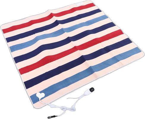 Asixxsix Heated Blanket, 78.74x31.5 Inch Flannel Electric Car Blanket 9 Temperature Levels 3 Timer Settings Portable Heated with Extended 70.87 Inch Power Cord for Cars SUVs RVs in Kuwait