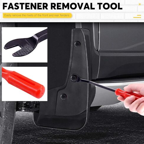 42Pcs Plastic Rivet Gun Set with 40Pcs 4Sizes Nylon Blind Rivets and 1Pcs Bonus Fastener Removal Tool, Hand Riveter Suitable for Automotive in Kuwait