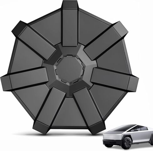 20" Cyber Wheel Cover Replacement for 2024 2025 Tesla Cybertruck, Matte Black ABS Hubcap Rim Protector, OEM Style Snap-Cyber Accessories(1 Pack) in Kuwait