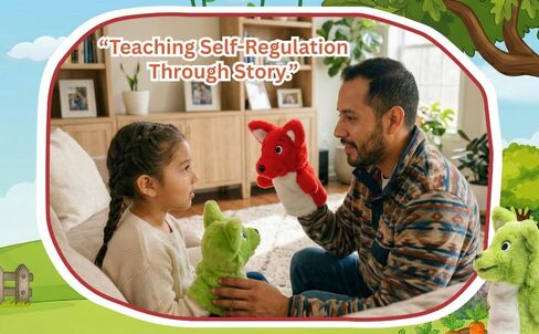 The Wolves Inside of Me Puppets. Social Emotional Learning Plush Hand Puppets for Mindfuness in Kuwait
