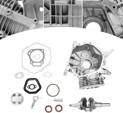 GX390 العمود المرفقي المكبس ربط قضيب عدة، 3.46in اسطوانة المكبس العمود المرفقي، مكبس جديد قضيب طوقا مجموعة لهوندا GX340 11HP وGX390 13HP in Kuwait