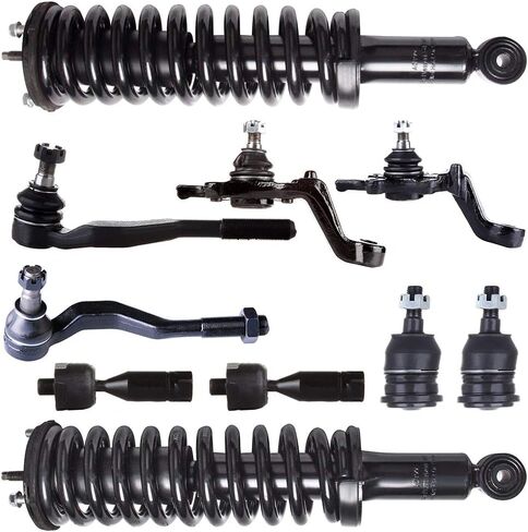 10pcs Front Struts and Shocks Complete Assembly Suspension Kit for 1995-1997 for Toyota Tacoma 2.4L 4WD,1995-2004 for Toyota Tacoma 2.7L 4WD,1998-2004 for Toyota Tacoma 2.7L RWD in Kuwait