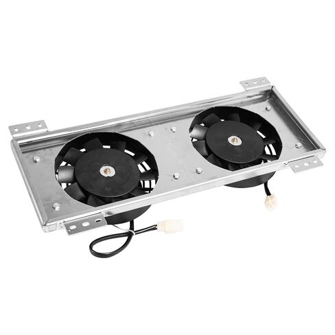 Aluminum Shroud +120W 2X 6'' Fan Replacement for Tru-Cool 40k GVW Transmission Oil Cooler (LPD47391) Radiator Shroud Fan High Performance Cooling Kit in Kuwait