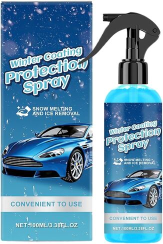 Deicer for Car Windshield | 100ml Window Snow Removal Defrost - Ice Remover Melting Spray - for Road Trip Long-Distance Driving Morning Commutes Cold Weather Outdoor Parking Car Truck Glass in Kuwait