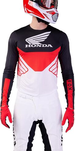 Fox Racing Black/Red/White Sz S Flexair Honda Motocross Jersey in Kuwait