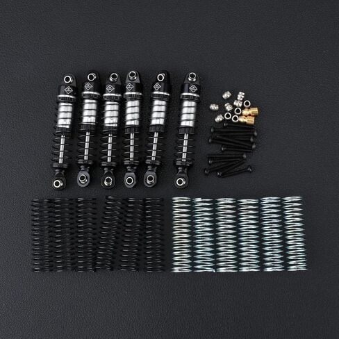 HobbyPlus Arktos Shocks 59MM Long Travel Shock Absorber With Soft Hard Spring For HobbyPlus CR18P Arktos 6x6 Upgrades 1/18 RC Crawler in Kuwait