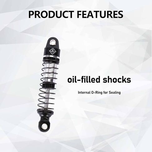 HobbyPlus Arktos Shocks 59MM Long Travel Shock Absorber With Soft Hard Spring For HobbyPlus CR18P Arktos 6x6 Upgrades 1/18 RC Crawler in Kuwait