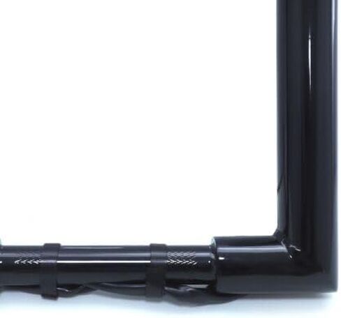 SKULL PIVOT- 1.5" Fat Black 14" Rise Pre wired (Spike Corner) Ape Hanger Handlebar Compatible with 2015 2016 2017 2018 2019 2020 2021 2022 2023 years of the H-D Road Glide (FLTR) Pre Drilled Handlebar in Kuwait