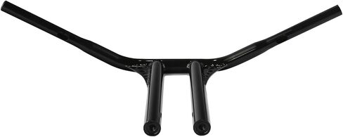 مخصص كروم CCI 14 "ارتفاع 1-1/4" T-Bar مستقيم المقود مناسب لـ Harley Electra Glide Road King Fat Bob Boy Freewheeler Heritage Softail Springer Sportster Iron 883 1200 Roadster V-Rod in Kuwait