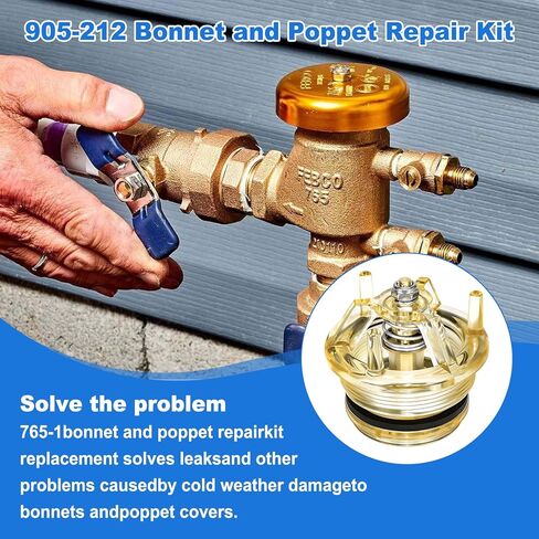 905-212 Bonnet and Poppet Repair Kit Compatible With Febco 765-1 1" & 1-1/4" Pressure Vacuum Breakers and Backflow Preventers in Kuwait