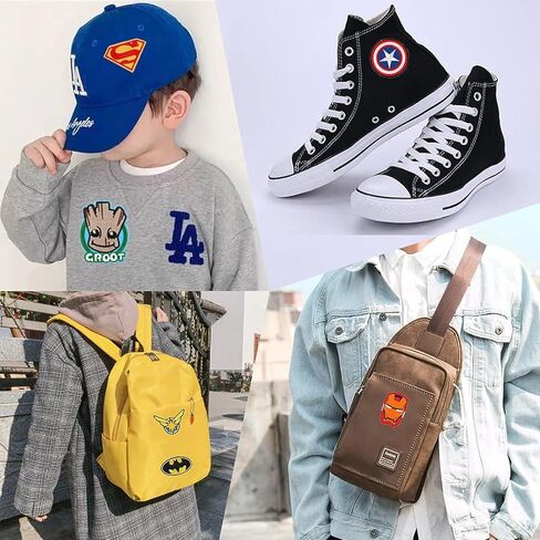 20Pcs Cute Anime Iron On Patches Embroidery Patches, Sew on Iron on Applique Embroidered Patches for Hats, Backpacks,Shirt,Shoes in Kuwait