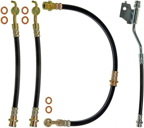 Brake Hose, Automotive Replacement Brake Hoses, Lines & Fittings, Brake Line Hose 4PCS Compatible with Kia Spectra Compatible with Kia Spectra5 2009 in Kuwait