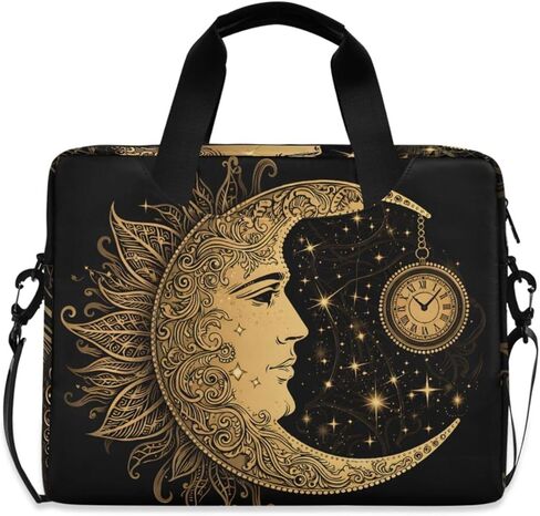 ALAZA Boho Crescent Moon Sun Mandala Laptop Case Bag Sleeve Portable Crossbody Messenger Briefcase w/Strap Handle, 13 14 15.6 inch in Saudi Arabia