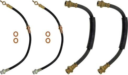 Brake Hose, Automotive Replacement Brake Hoses, Lines & Fittings, Brake Line Hose 4X Compatible with Mazda B2600 1987 1988 in Kuwait