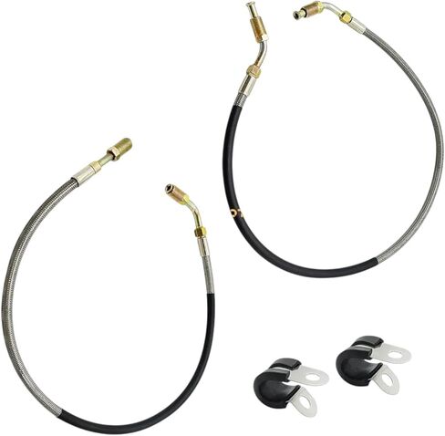 Front Brake Lines Left & Right w/Fitting Replacement For Polaris For Sportsman 400 4X4 1993-1997 in Kuwait