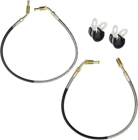 Front Brake Lines Left & Right w/Fitting Replacement For Polaris For Sportsman 400 4X4 1993-1997 in Kuwait