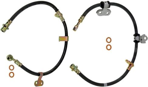 Brake Hose Front, Automotive Replacement Brake Hoses, Lines & Fittings, Brake Line Hose 2X Compatible with RL 2004 1996 1997 1998 1999 2000 2001 2002 2003 in Kuwait