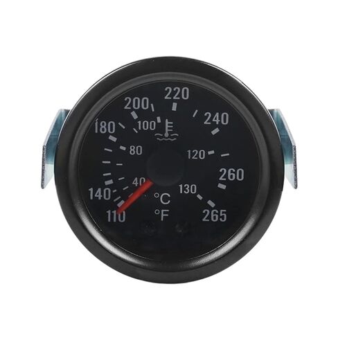 2" 52MM Mechanical Water Temp Gauge 40-130℃/110-265℉ 12V Yellow Light Car Meter with Sensor NPT 1 in Kuwait