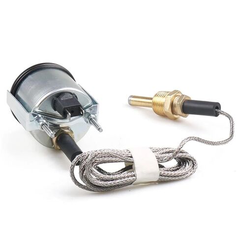 2" 52MM Mechanical Water Temp Gauge 40-130℃/110-265℉ 12V Yellow Light Car Meter with Sensor NPT 1 in Kuwait