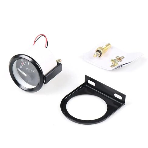 2 "52 مللي متر مقياس درجة حرارة الزيت العالمي 50 ~ 150 C السيارات الأبيض Led سيارة متر in Kuwait