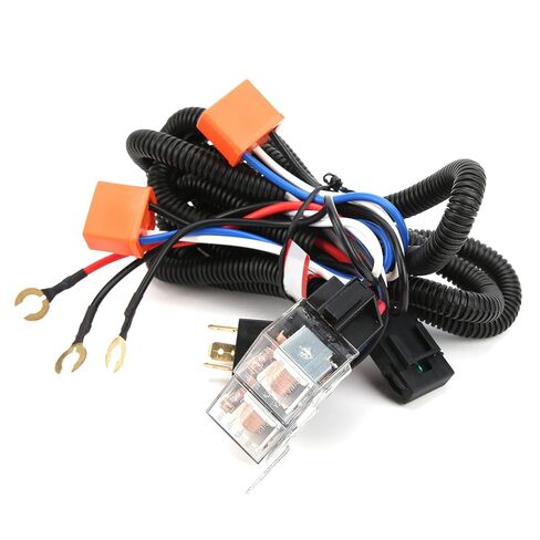 Generic Headlight Relay, PE Wiring Harness Kit with Easy Plug and Play Design, for 12V DC Headlamp Brightener H4 Bulbs in Kuwait